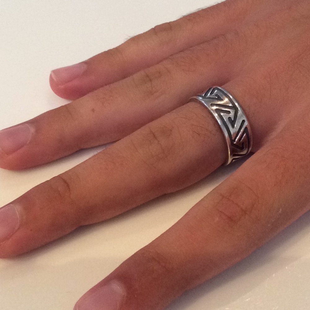 Men’s Aztec Sterling Silver Ring